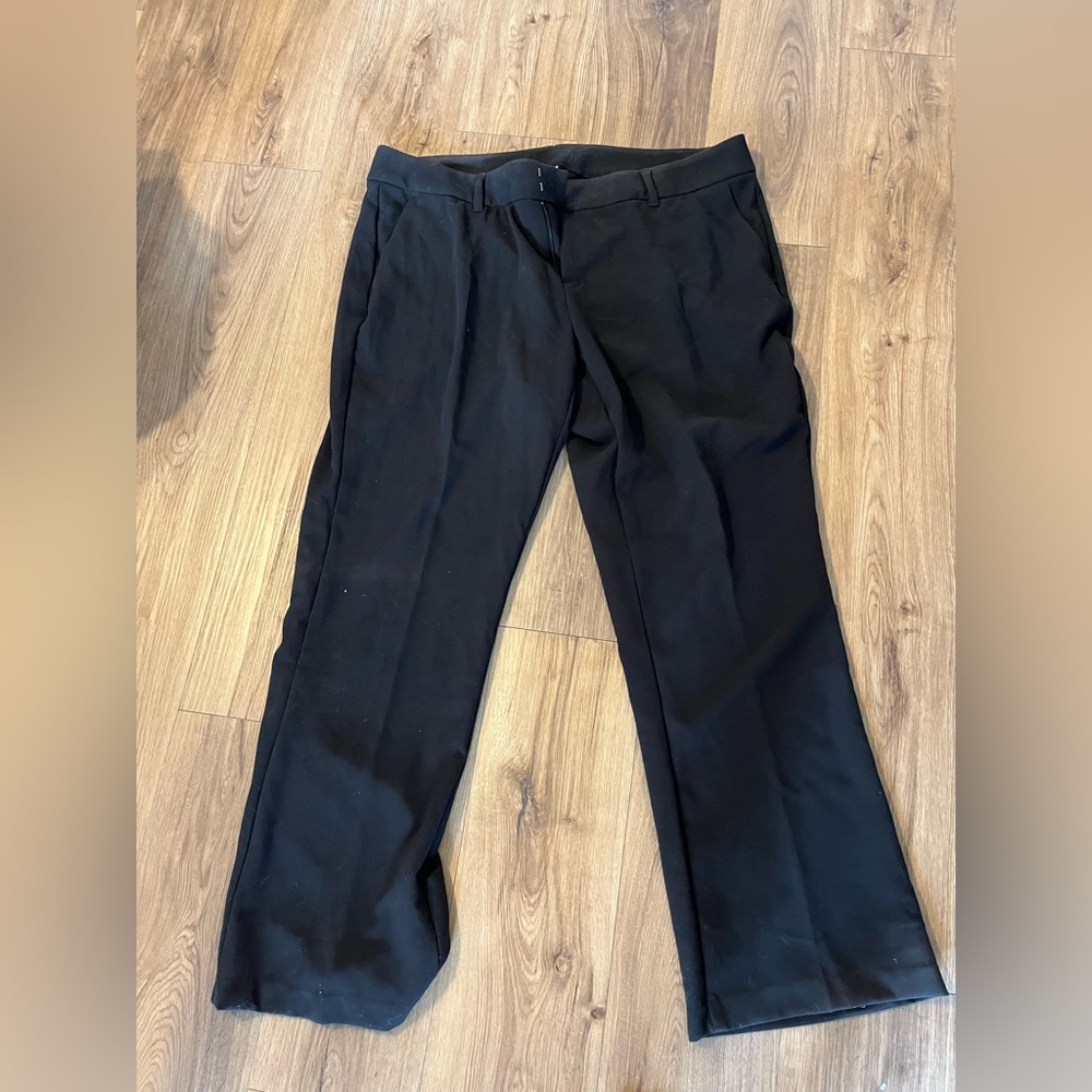 Old Navy Black Straight Leg Dress Pants